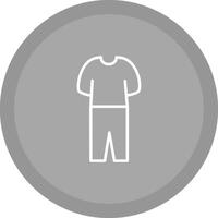 icono de vector de traje de pijama