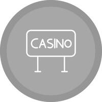 icono de vector de signo de casino