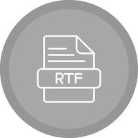 icono de vector rtf