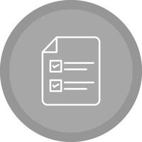 Filling Ballot Paper Vector Icon