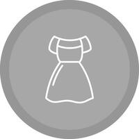 icono de vector de vestido de fiesta