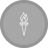 Museum Torch Vector Icon