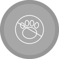 No Pets Vector Icon