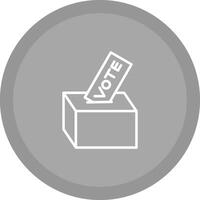 dando votar vector icono