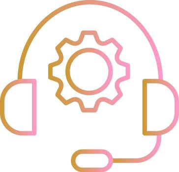 icono de vector de soporte técnico