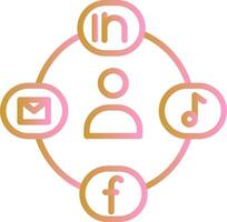 Social Circle Vector Icon