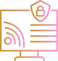 Wifi Security Vector Icon