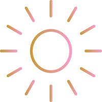 icono de vector de sol