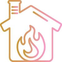 Housefire Vector Icon