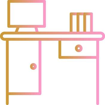 icono de vector de mesa de trabajo