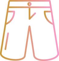 icono de vector de pantalones cortos