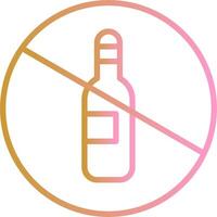 No Drinking Vector Icon