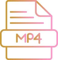 icono de vector de mp4