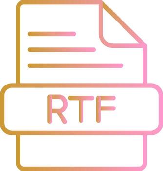 icono de vector rtf