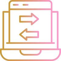 Data Transfer Vector Icon