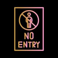 No Entry Sign Vector Icon