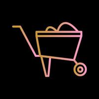 Wheelbarrow Vector Icon