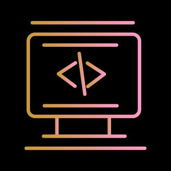 icono de vector de codificación