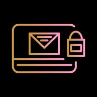 Locked Mail Vector Icon