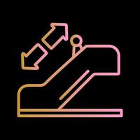 Horizontal Escalator Vector Icon