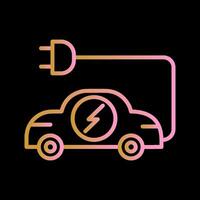 Electric Car Vector Icon