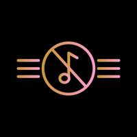 Music Disabled Vector Icon