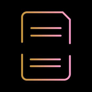 Split Document Vector Icon