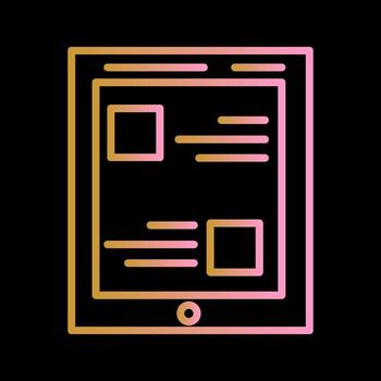Tablet Vector Icon