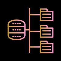 datos estructura vector icono