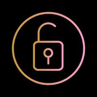 Open Lock II Vector Icon