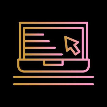icono de vector de cursor