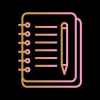 Notebook And Pen Vector Icon