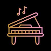 icono de vector de piano