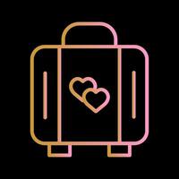 Lover Suitcase Vector Icon