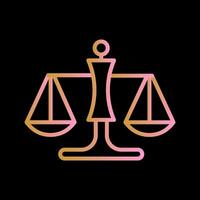 Justice Scale Vector Icon