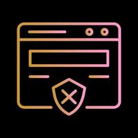 Unprotected Website Vector Icon