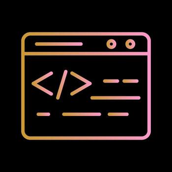 Web Coding Vector Icon