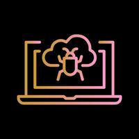 Bug Cloud Vector Icon