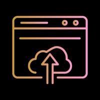 Upload Web Vector Icon