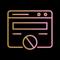 Block Website Vector Icon