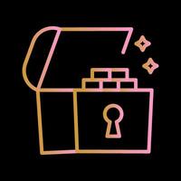 Open Treasure Box Vector Icon