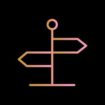 icono de vector de dirección