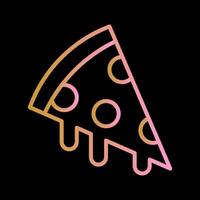 icono de vector de pizza