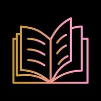 Open Book Vector Icon