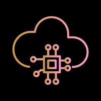 Cloud Computing Vector Icon