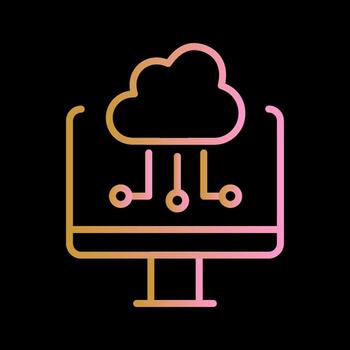 Cloud Computing Vector Icon