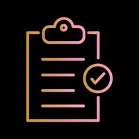 Booking Checklist Vector Icon