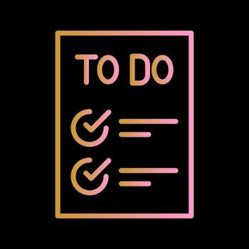 Today to Done Checklist Vector Icon