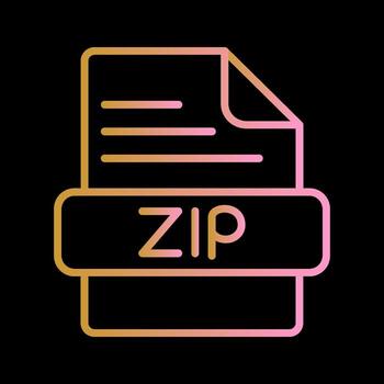 ZIP Vector Icon