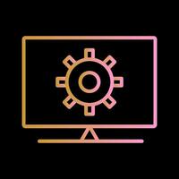 Computer Settings Vector Icon